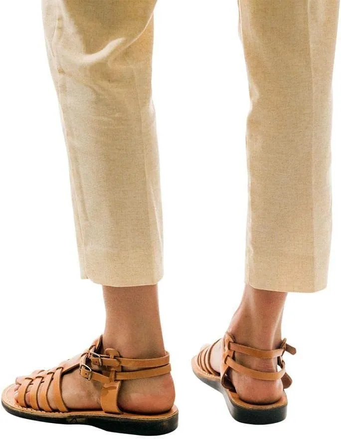 Jerusalem Sandals Leah - Leather Gladiator Sandal - Womens Sandals