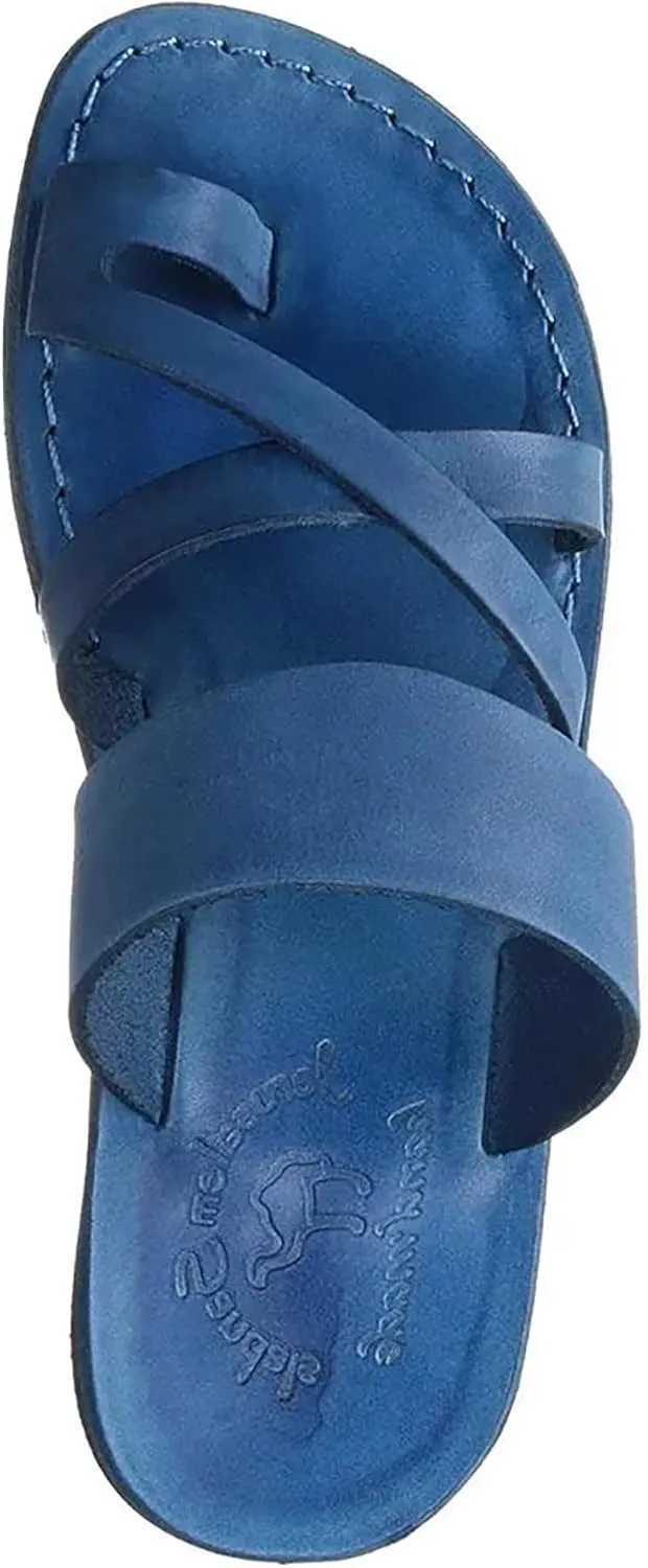 Jerusalem Sandals The Good Shepherd - Leather Toe Loop Slide - Men Sandals