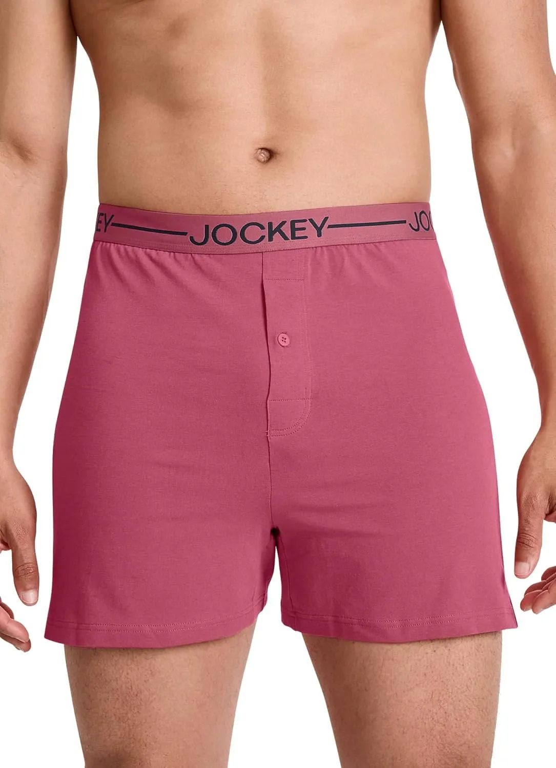Jockey Men's Underwear Organic Cotton Stretch 4" Boxer