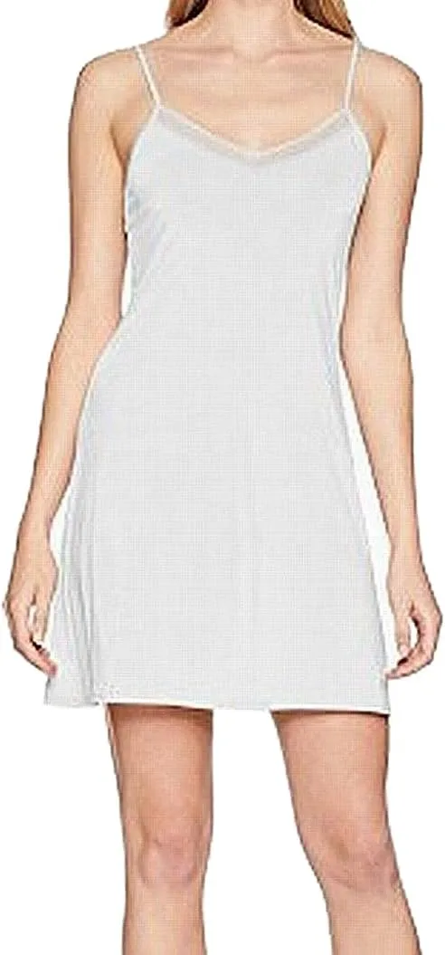 Jones New York Women's Silky Smooth 35" Spaghetti Strap Full Slip W/Lace Neckline