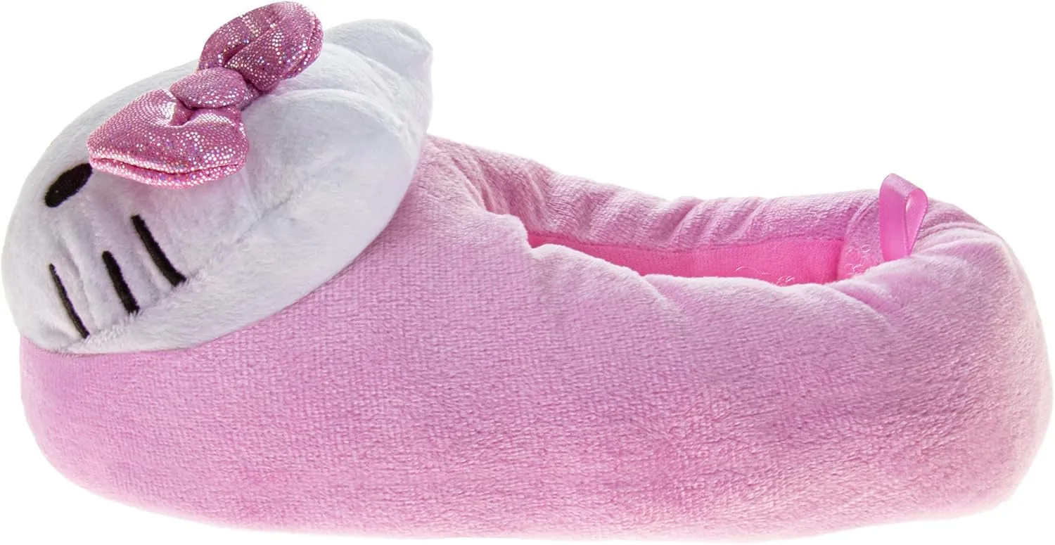 Josmo Sanrio Hello Kitty slippers for Women - Kitty White Indoor Adult House Shoes Cute Plush Fuzzy Cat Slipper