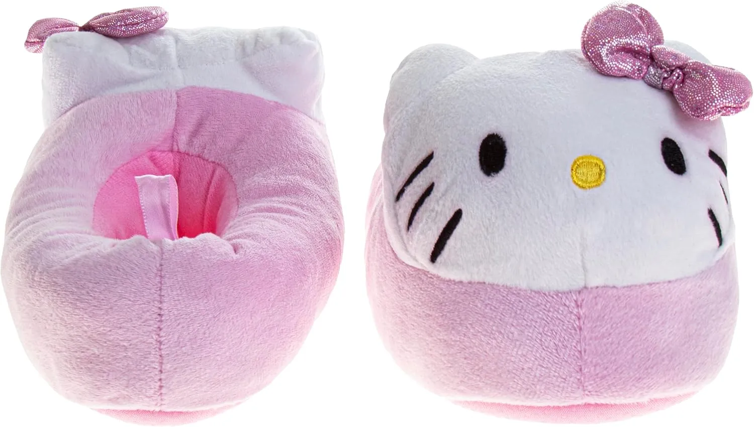 Josmo Sanrio Hello Kitty slippers for Women - Kitty White Indoor Adult House Shoes Cute Plush Fuzzy Cat Slipper