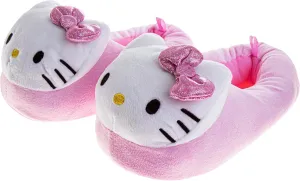 Josmo Sanrio Hello Kitty slippers for Women - Kitty White Indoor Adult House Shoes Cute Plush Fuzzy Cat Slipper