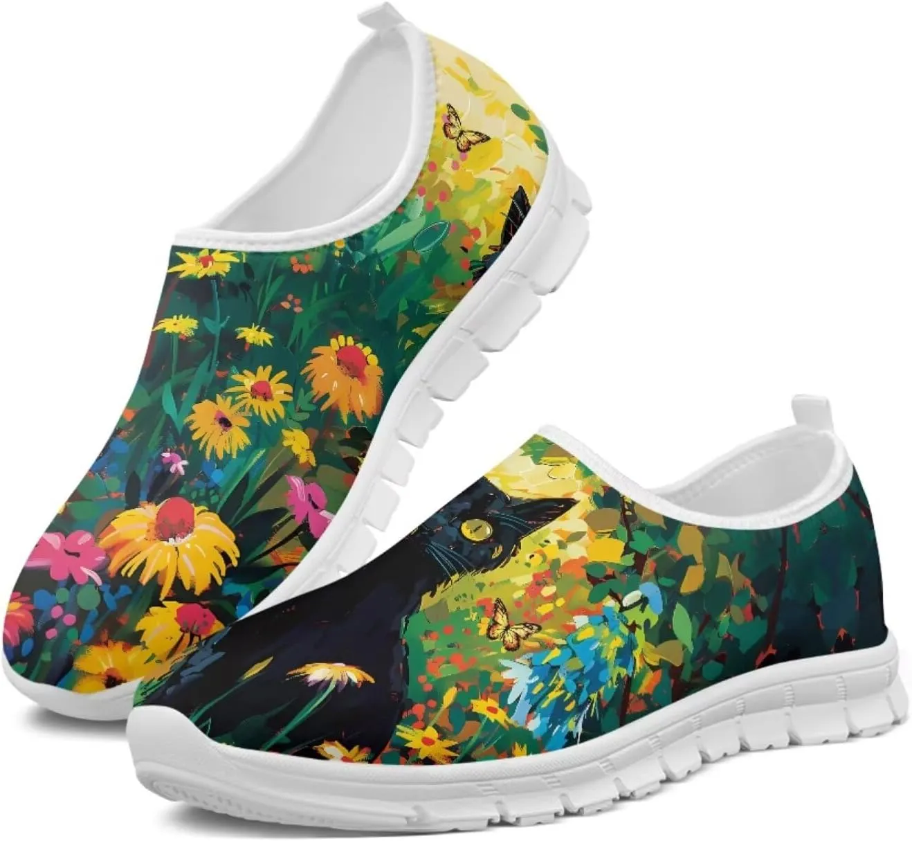 JoyLamoria Hummingbird Sneakers Low Top Flats Loafer Lightweight Walking Travel Shoes Girls 2025 Fashion Boat Shoes