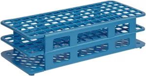 Kartell 225645-0002 Blue PP Wet/Dry Test Tube Rack for 13mm Test Tubes, 90 Place (Case of 5)