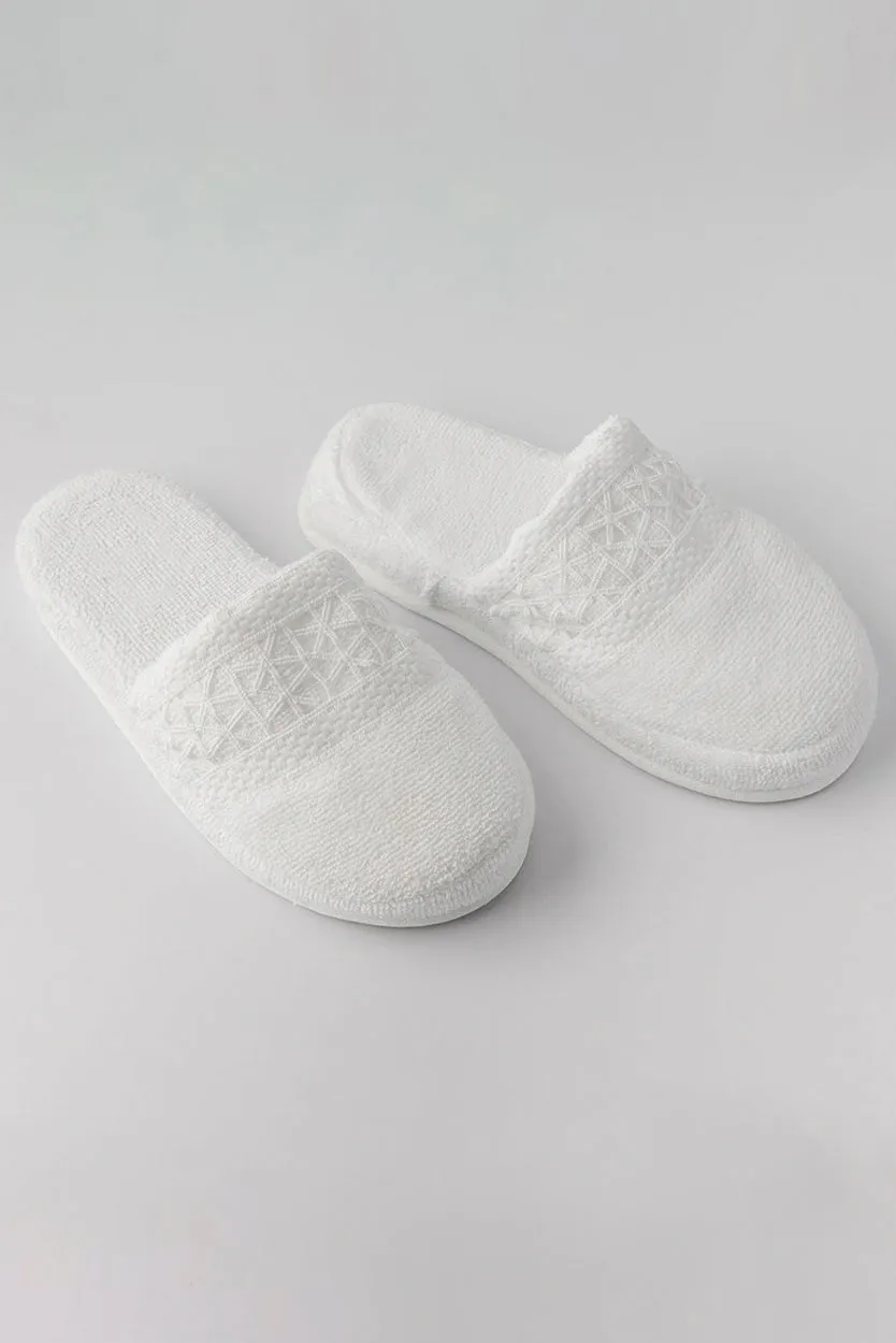 KASSIA SLIPPERS - WHITE