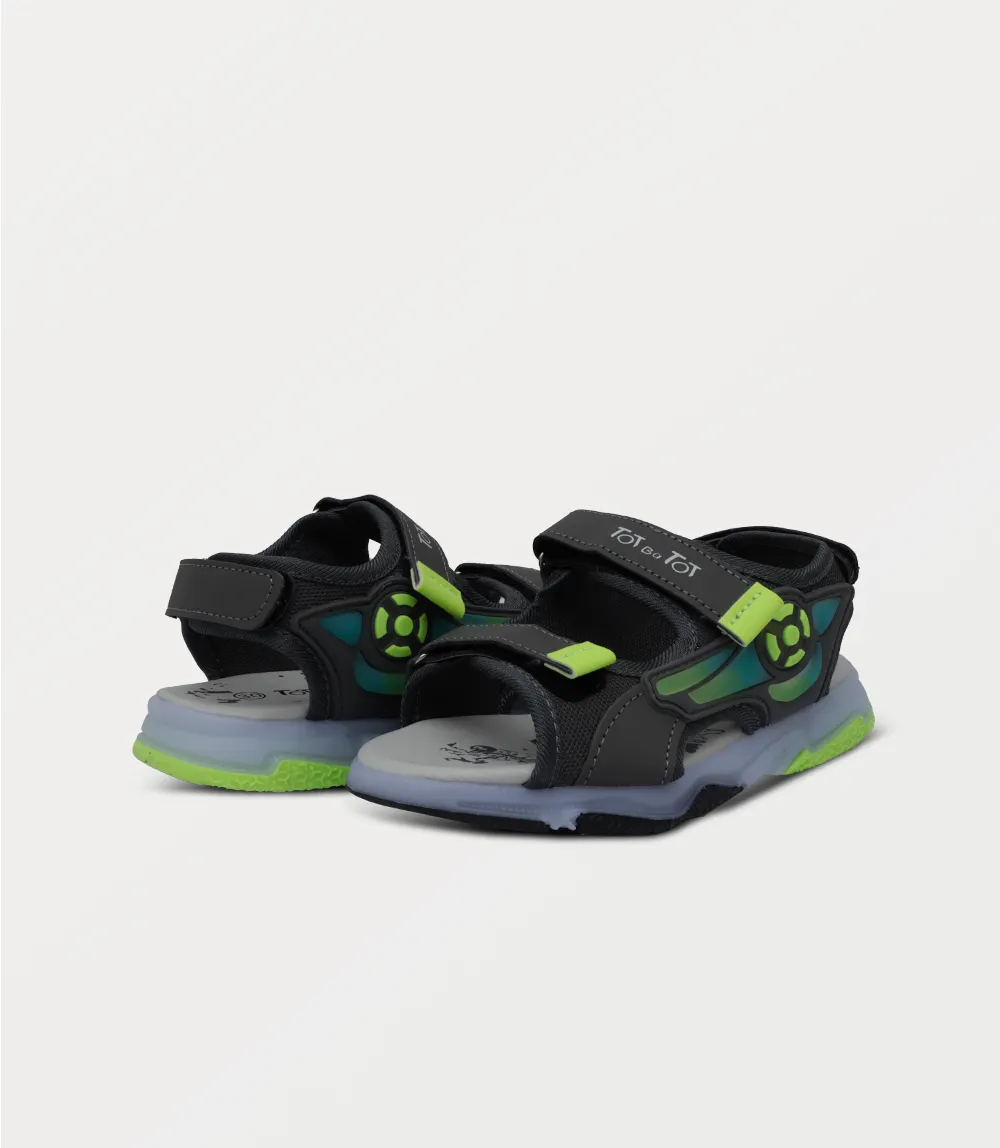 KB0258-GREY-Boy Sandal