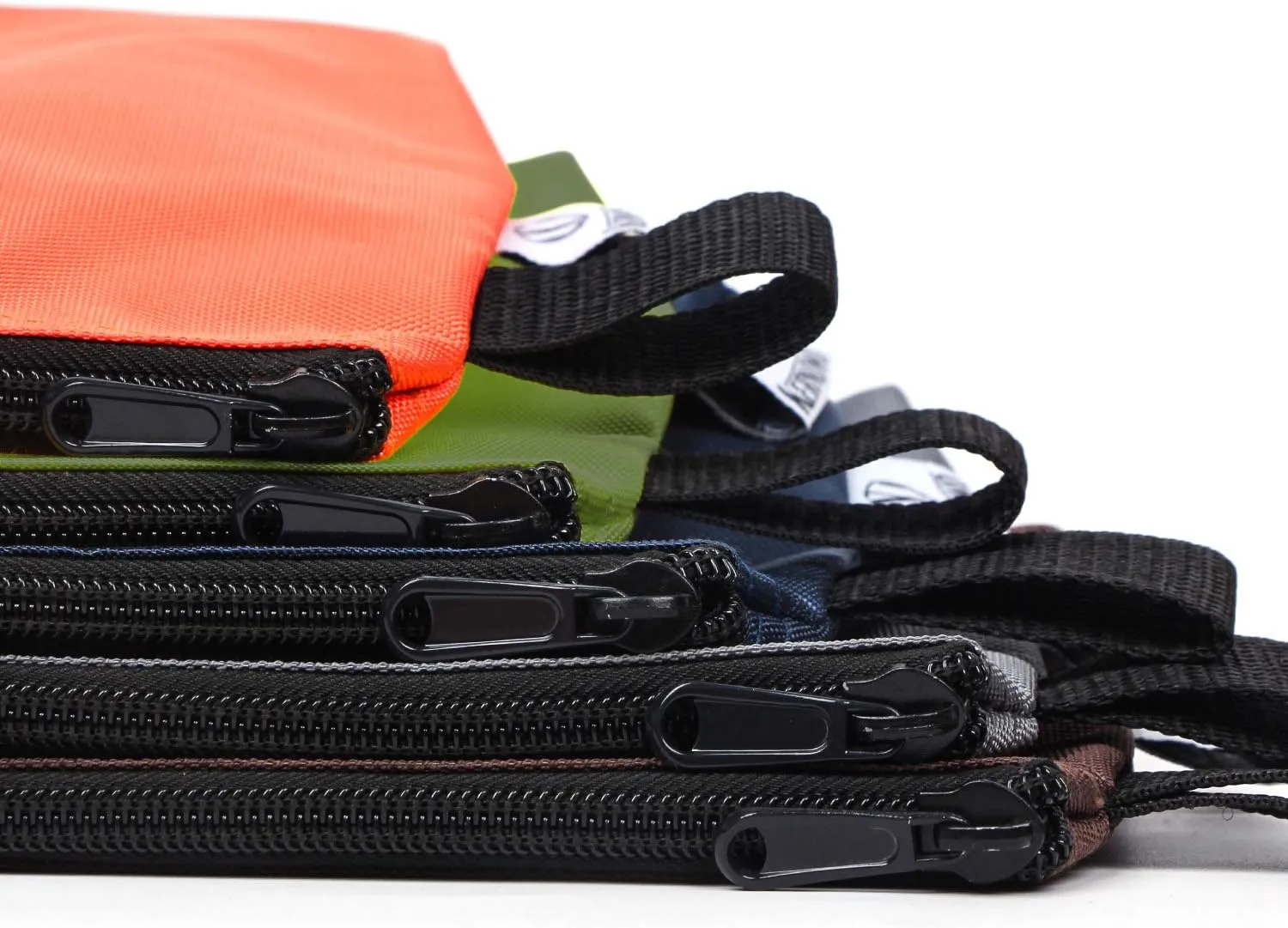 KERNOWO 5 Pcs Premium Tool Pouch Zipper Bag, Small Utility Bags, 12.5 X 7 X 2 Inch Bank Deposit Bag With Dependable Smooth Nylon Zippers