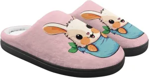 Kid Animal Plush Slipper Floral Fluffy Non-Slip Bedroom Winter Slipper Cozy Outdoor Home Cotton Slipper for Kid