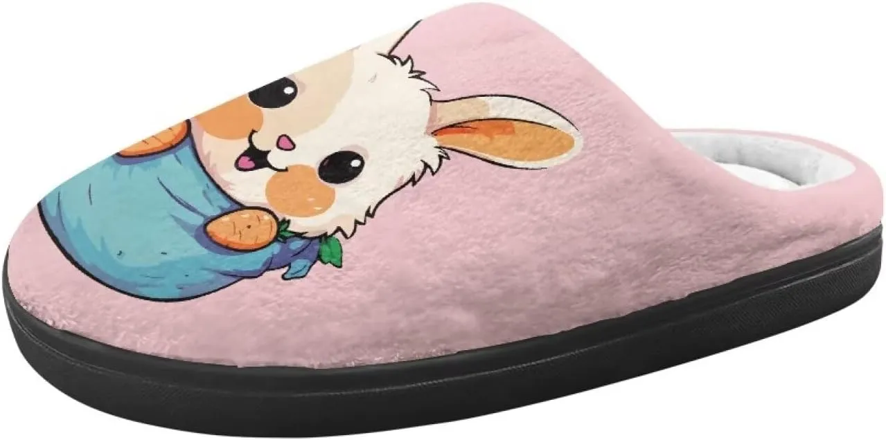 Kid Animal Plush Slipper Floral Fluffy Non-Slip Bedroom Winter Slipper Cozy Outdoor Home Cotton Slipper for Kid