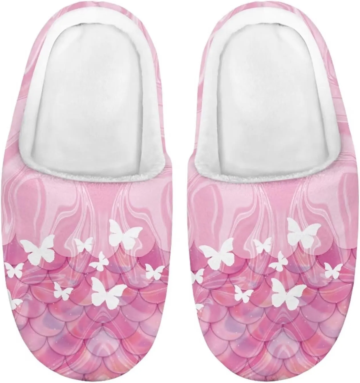 Kids Animal Cotton Slippers Slip-On Fuzzy Home Slippers Cozy Anti-Skid Plush Breathable Outdoor Slipper for Kids