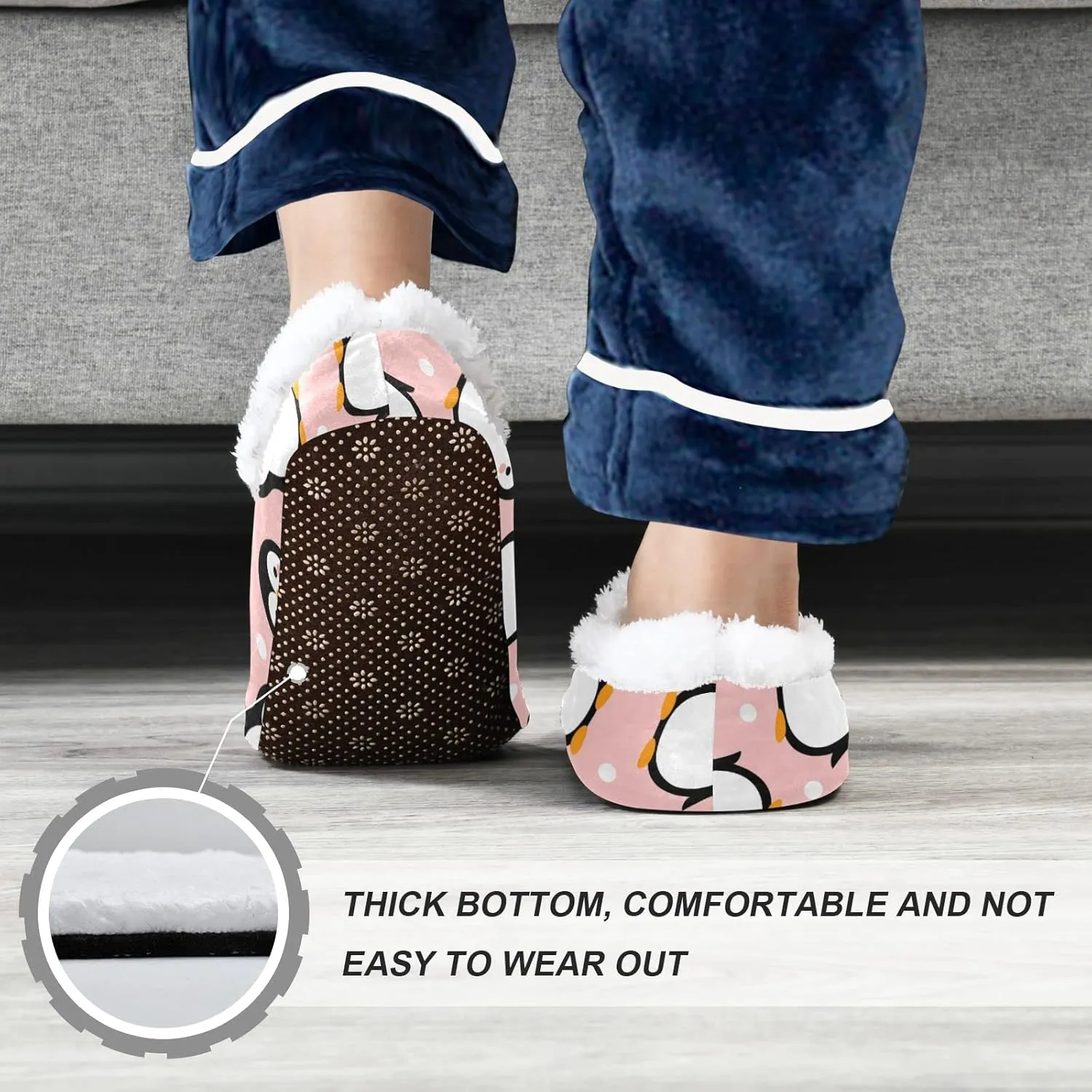 Kids Boys Girls Slippers Soft Memory Foam Indoor Toddler House Slipper Non Slip Spa Travel Household Shoes for Winter Home Bedroom Christmas Halloween Cow Car Duck Leopard..