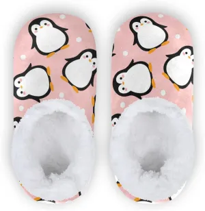 Kids Boys Girls Slippers Soft Memory Foam Indoor Toddler House Slipper Non Slip Spa Travel Household Shoes for Winter Home Bedroom Christmas Halloween Cow Car Duck Leopard..