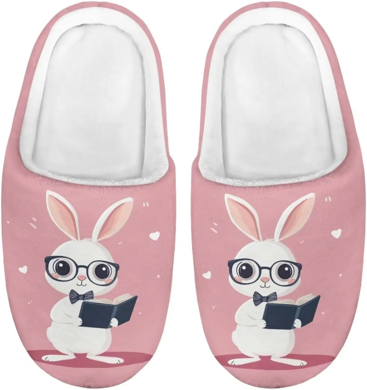 Kids Cute Slippers for Boy Girls Soft Fluffy Plush Slippers Animal Print House Shoes Non Slip Warm Slippers US 9-15