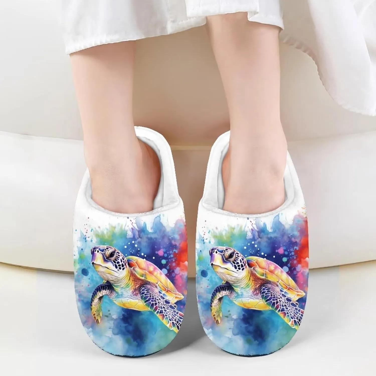 Kids House Slippers Size 9-14.5 Cute Slippers for Teen Girls Soft Plush Warm Bedroom Shoes