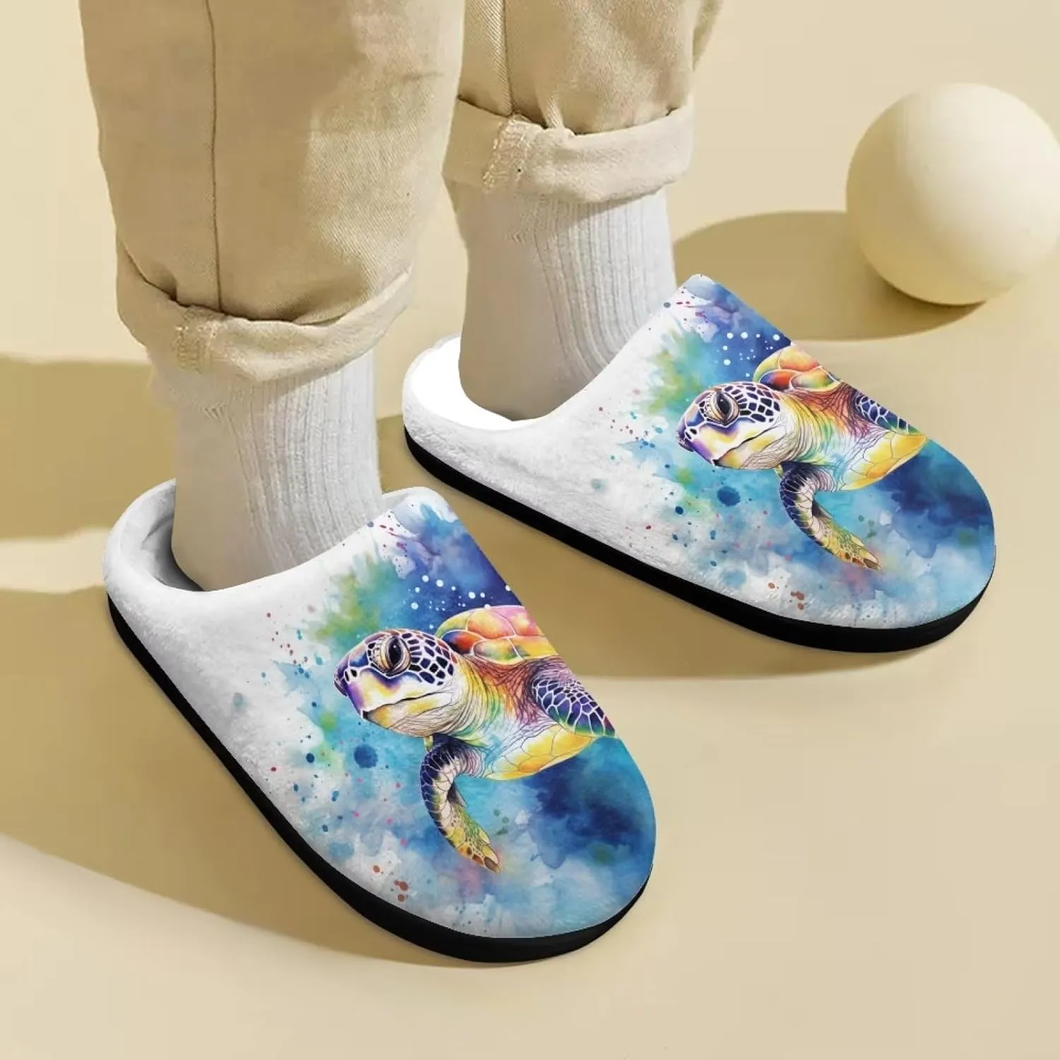 Kids House Slippers Size 9-14.5 Cute Slippers for Teen Girls Soft Plush Warm Bedroom Shoes