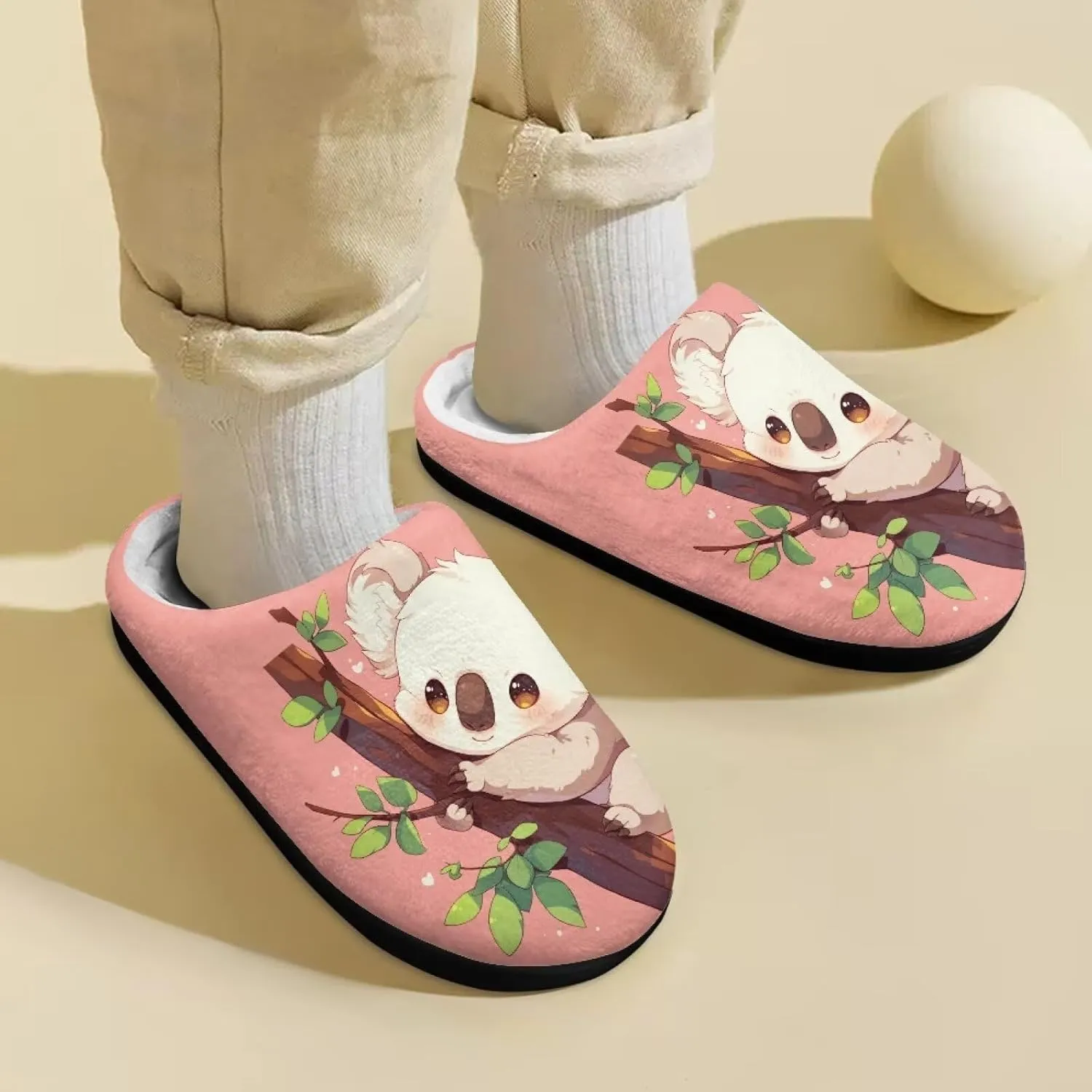 Kids Slippers for Girls Boys - Plush Fuzzy Indoor Shoes