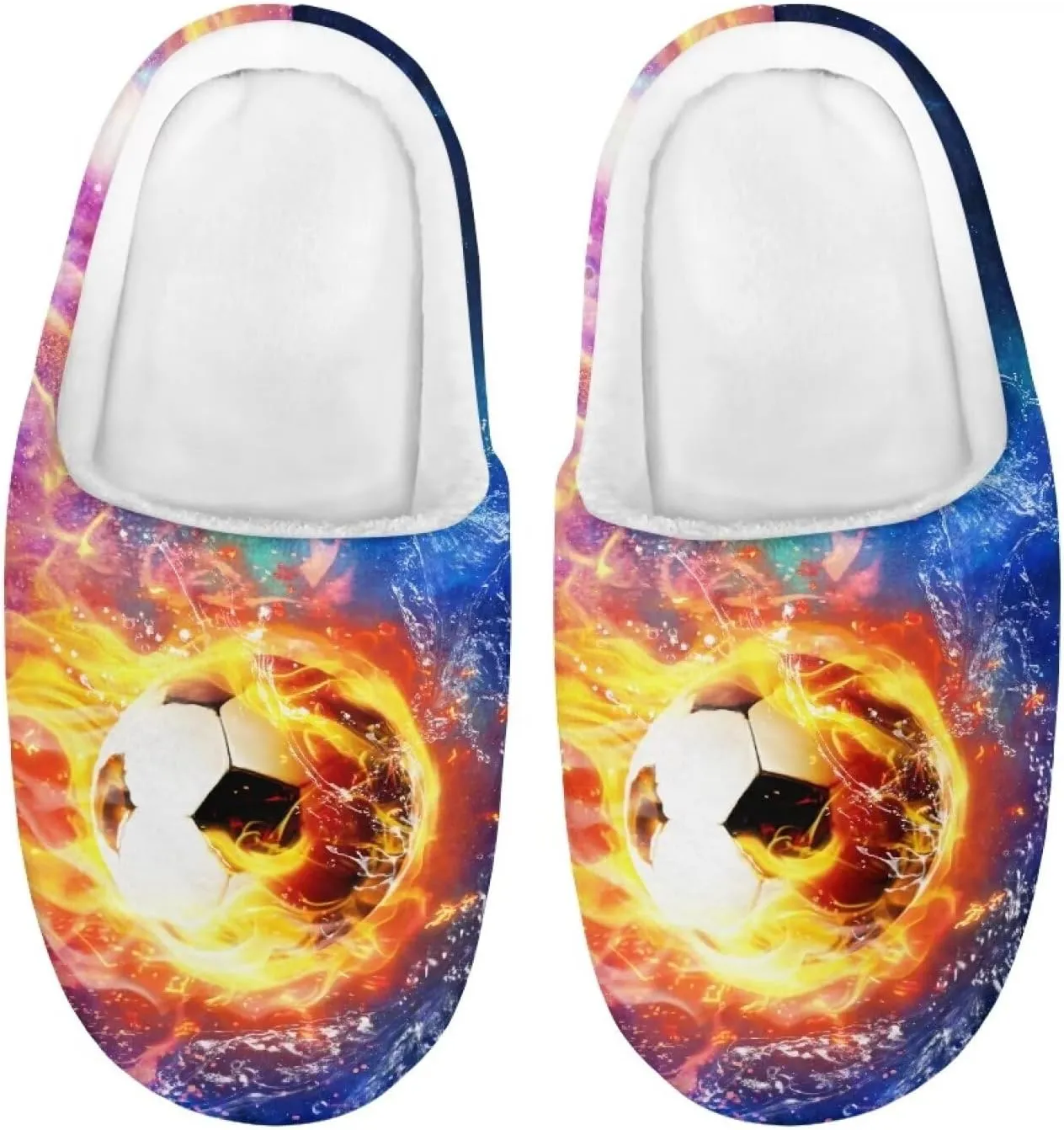 Kids Slippers for Girls Boys - Plush Fuzzy Indoor Shoes