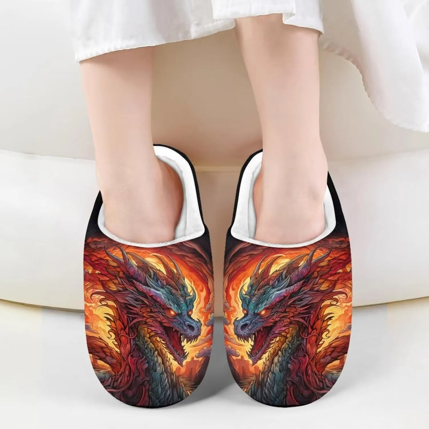 Kids Slippers for Girls Boys - Plush Fuzzy Indoor Shoes