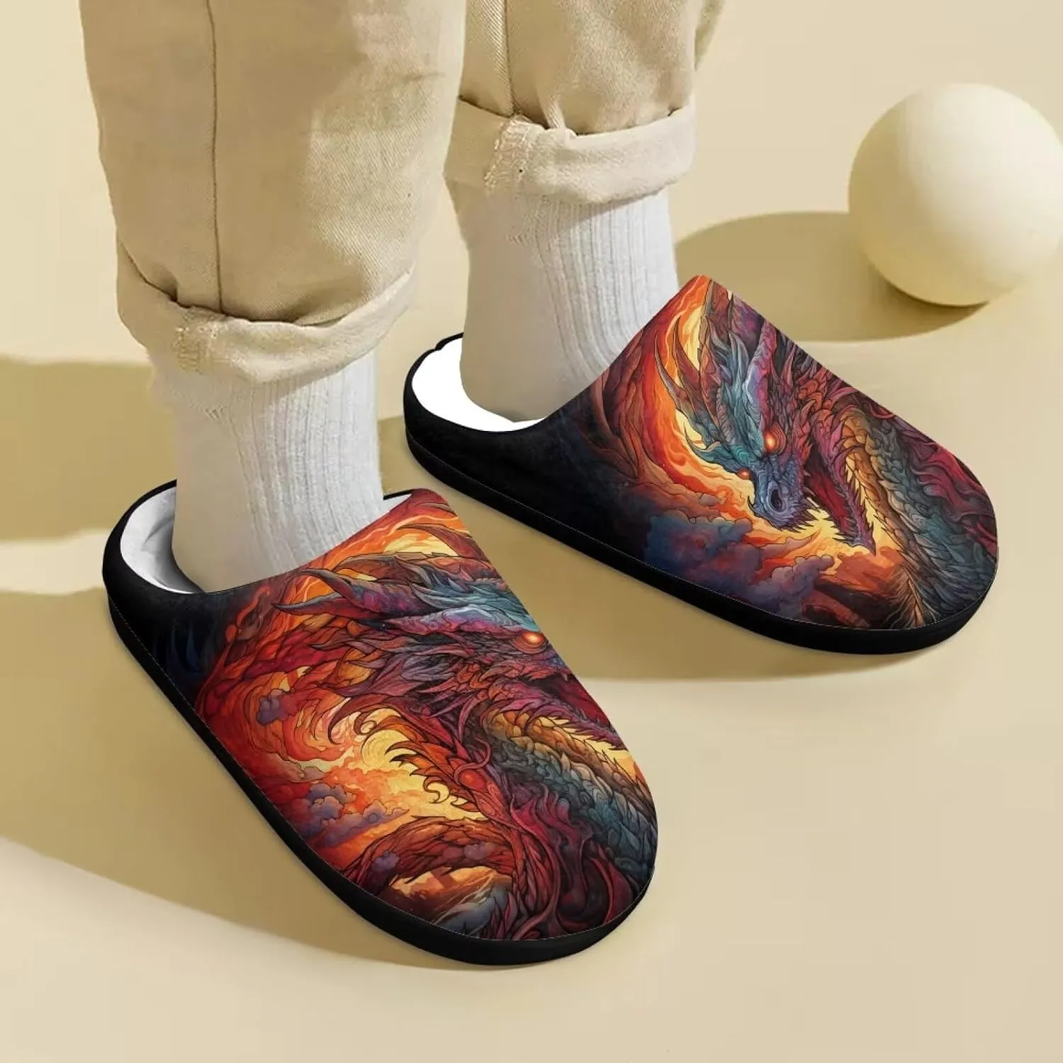 Kids Slippers for Girls Boys - Plush Fuzzy Indoor Shoes