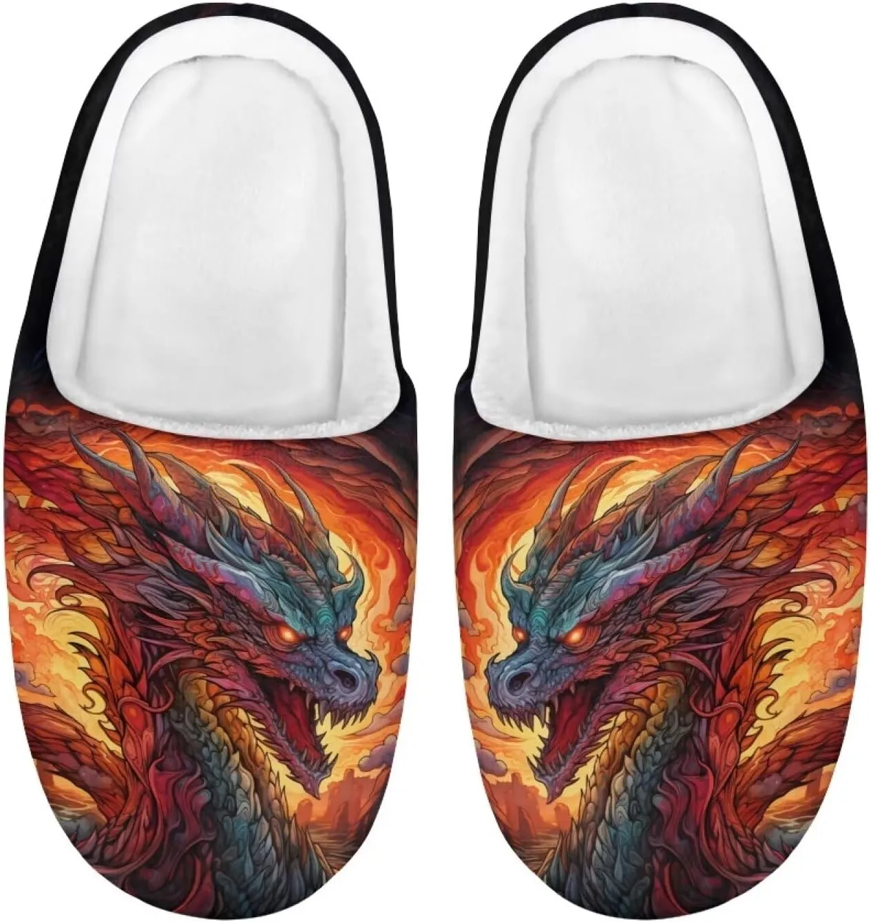 Kids Slippers for Girls Boys - Plush Fuzzy Indoor Shoes