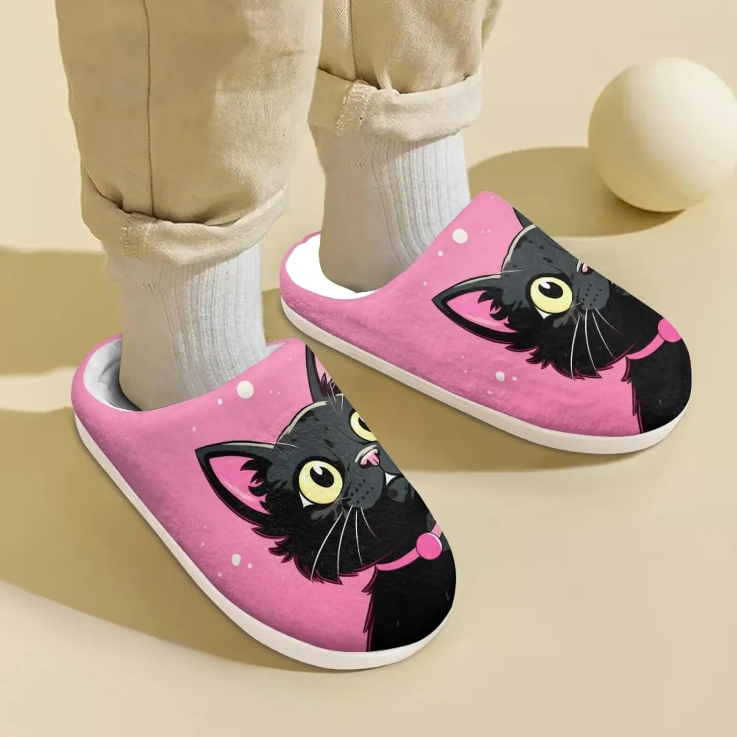 Kids Slippers for Girls Boys Warm Plush House Slippers Bedroom Slip On Fuzzy Slippers Size 9-14.5