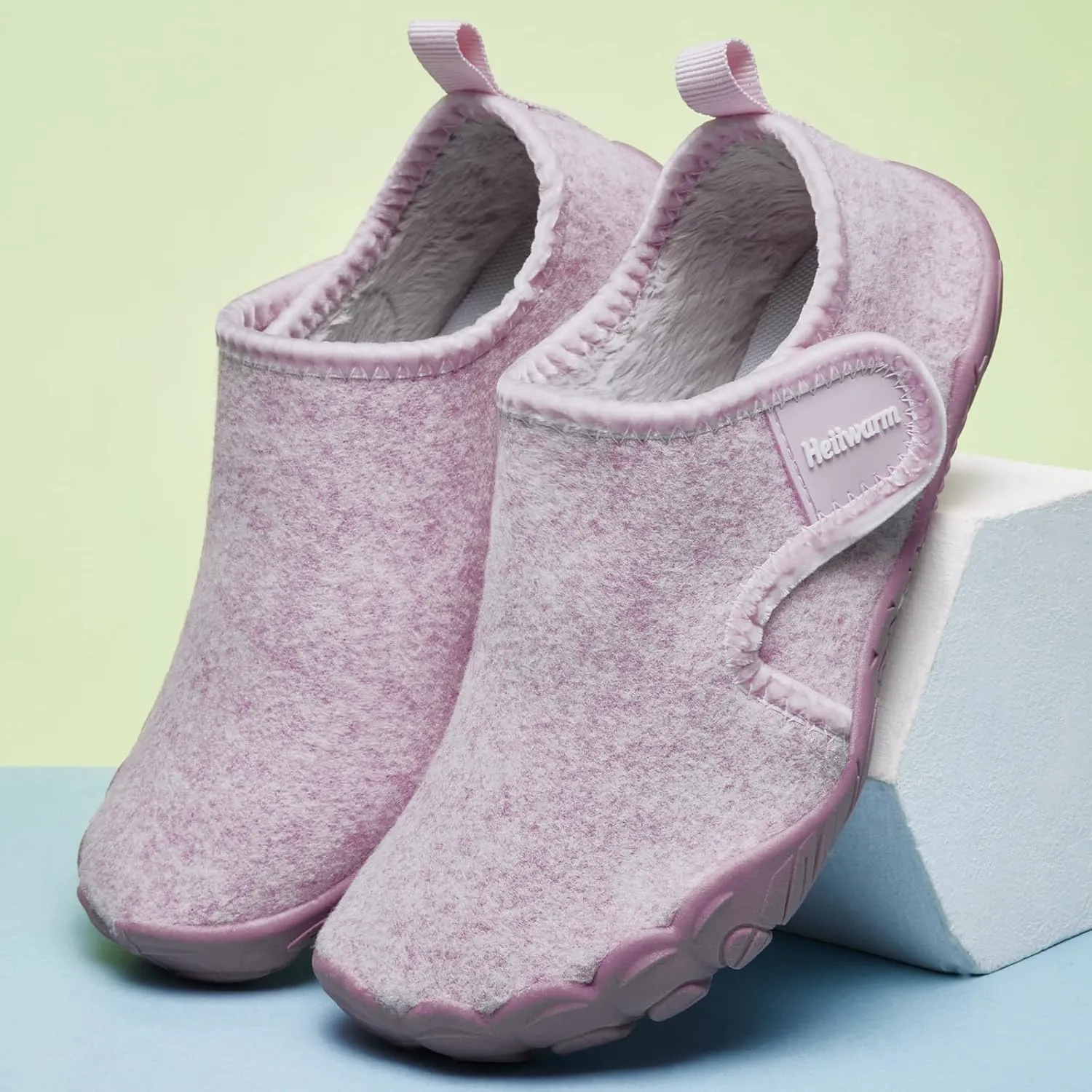 Kids Winter Slippers Cozy Soft Warm Non Slip Fleece House Lightweight Indoor Slippers for Girls Boys