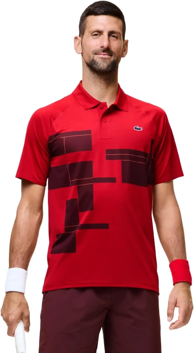 Lacoste Men's Sport Tennis X Novak Djokovic Regular Fit on Court Polo Shirt