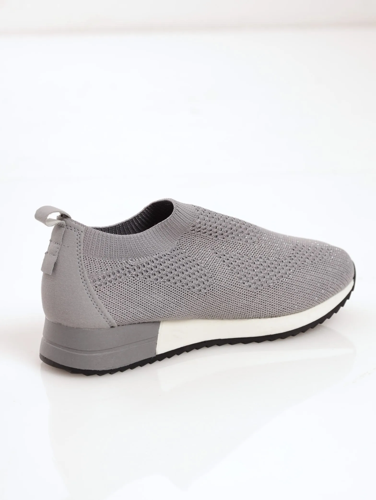 Ladies Knit retro Sneaker - Grey