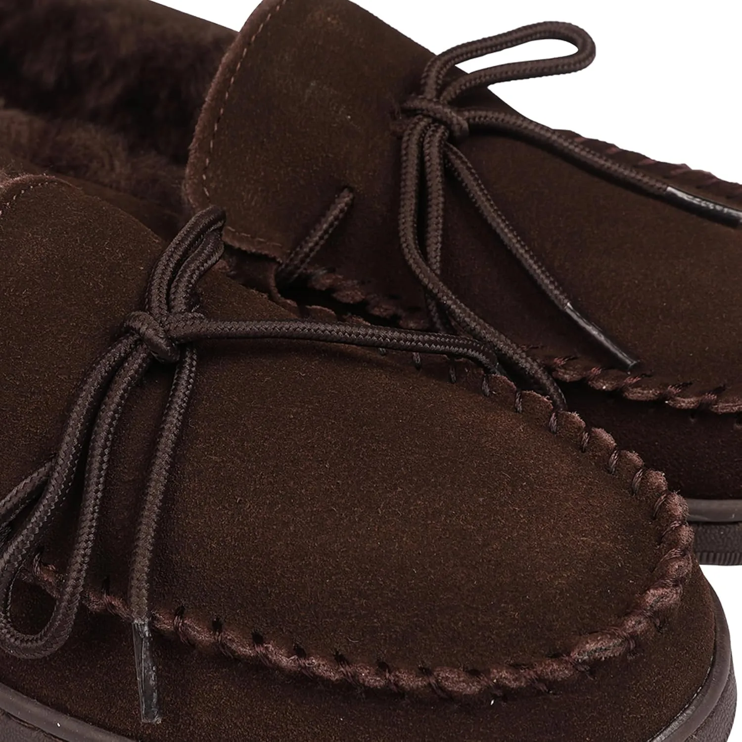 Lamo Men's Theo Moccasins for Men - Premium Suede Upper, Luxurious Faux Fur Lining, Ortholite Foam Footbed with Australian Sheepskin, TPR Outsole - The New Upgraded Men's Moc