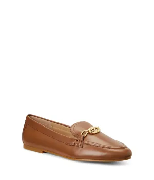 Lauren Ralph Lauren Womens Averi Nappa Leather Loafer Deep Saddle Tan 8.5 B - Medium