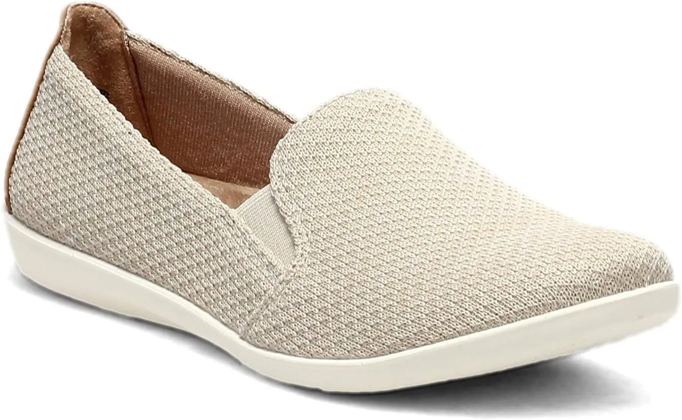 LifeStride Womens Next Level Slip-On Sneaker Cream 5.5 M