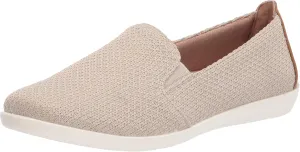 LifeStride Womens Next Level Slip-On Sneaker Cream 5.5 M