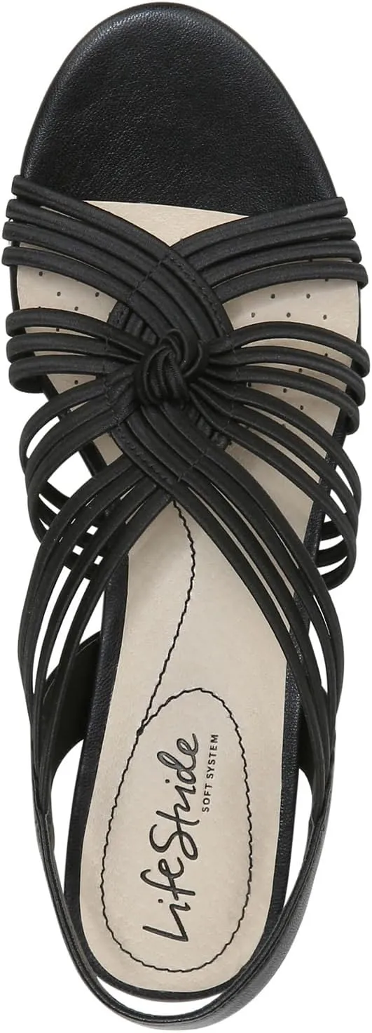 Lifestride Women's Yvette Strappy Wedge Sandal