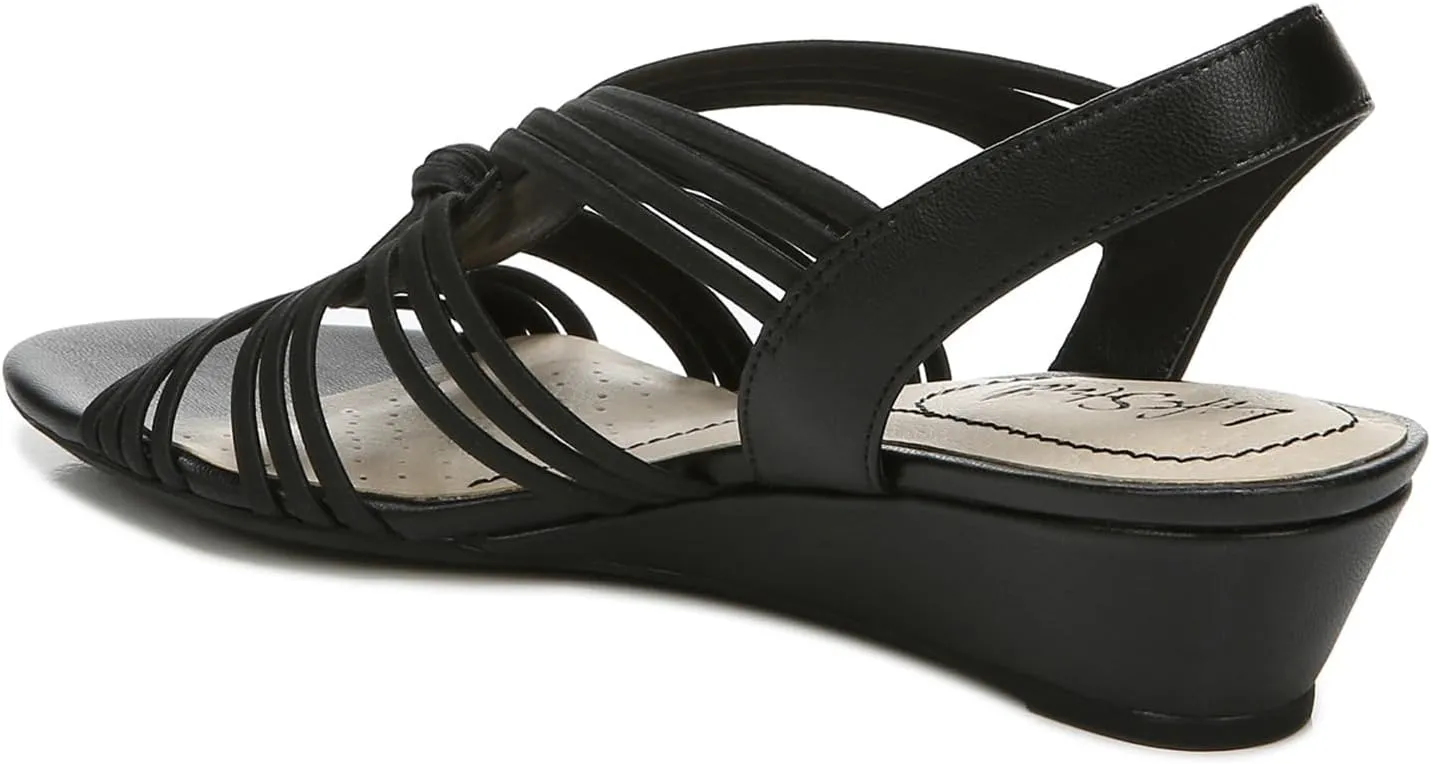 Lifestride Women's Yvette Strappy Wedge Sandal