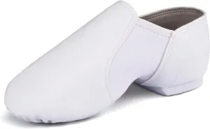 Linodes Unisex 006 PU Leather Upper Slip-on Jazz Shoe for Women and Men's Dance Shoes