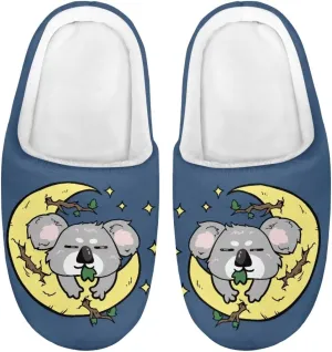 Little Girls Slippers Indoor Comfort Cute Pattern Size 9-15 Black
