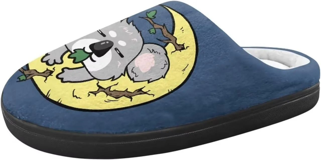 Little Girls Slippers Indoor Comfort Cute Pattern Size 9-15 Black