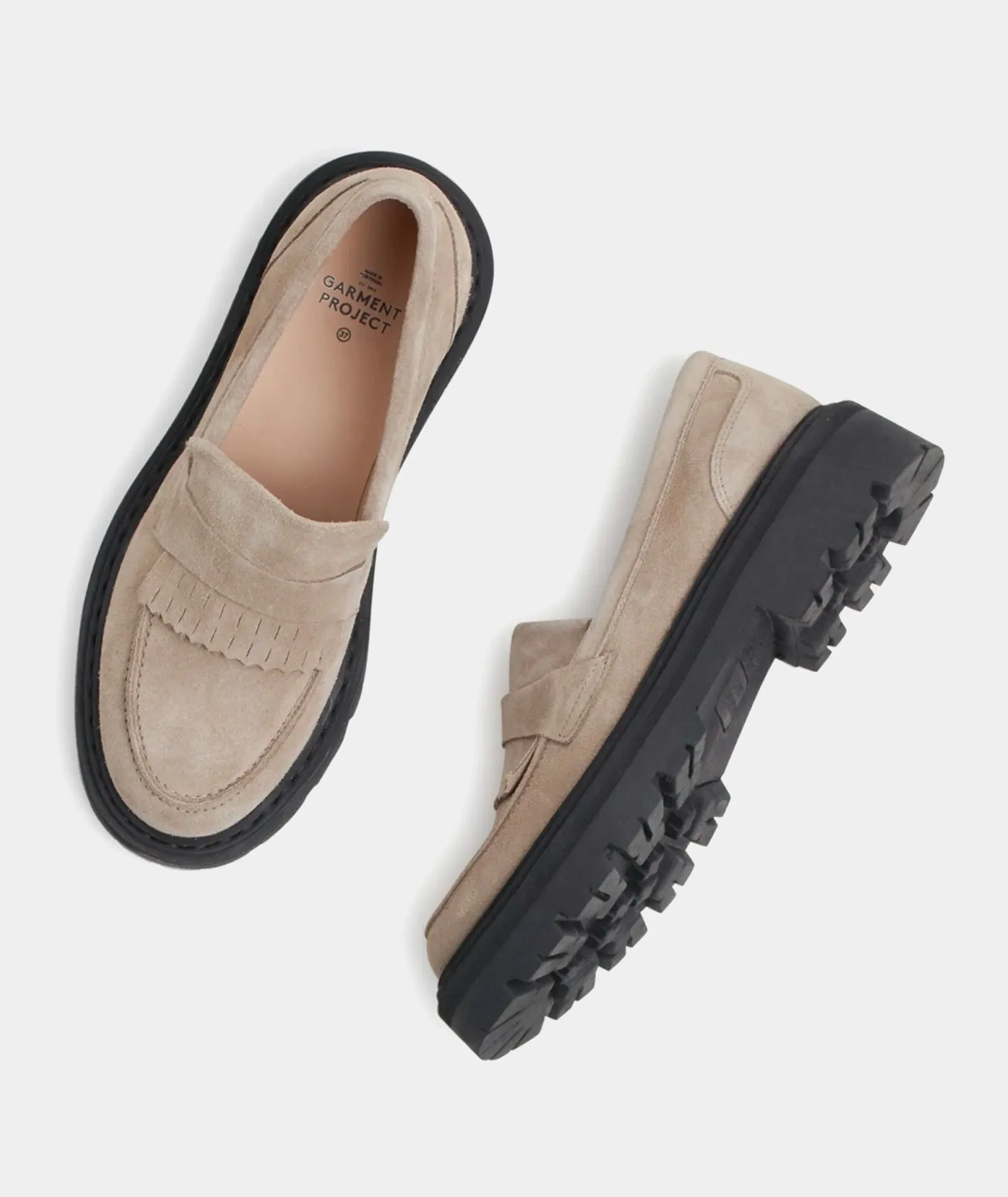 Low-cost deal - Suede Taupe Loafer Budget-friendly Spike