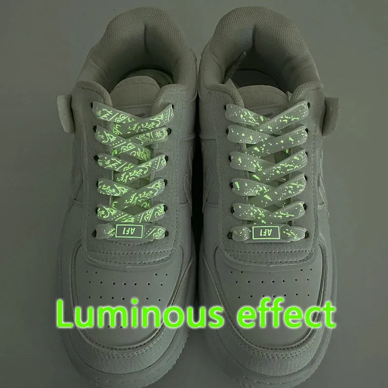 Luminous Glow AF1 Shoelaces - 4Pcs Sneaker Decor