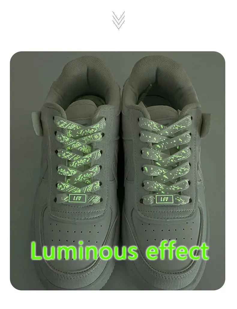 Luminous Glow AF1 Shoelaces - 4Pcs Sneaker Decor