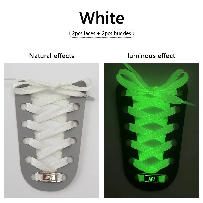 Luminous Glow AF1 Shoelaces - 4Pcs Sneaker Decor