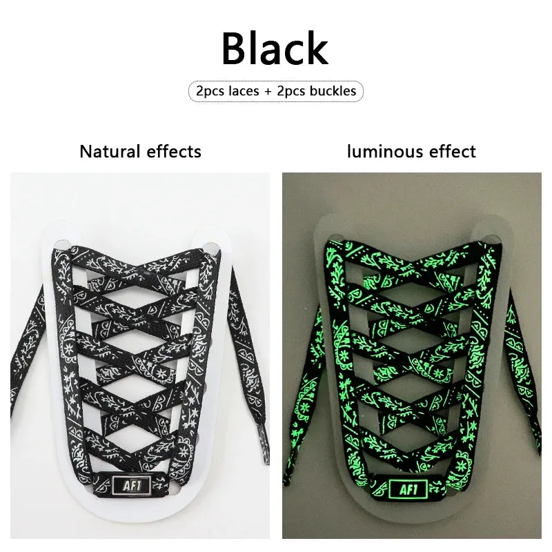 Luminous Glow AF1 Shoelaces - 4Pcs Sneaker Decor
