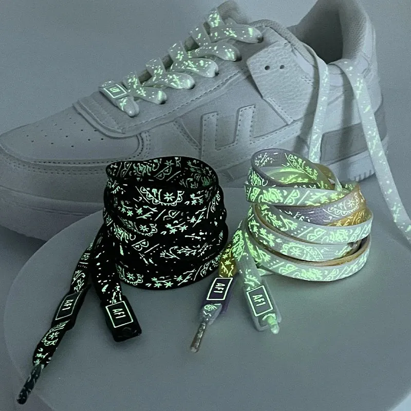 Luminous Glow AF1 Shoelaces - 4Pcs Sneaker Decor