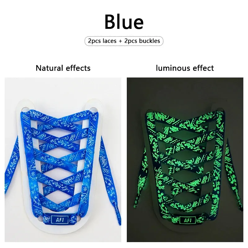 Luminous Glow AF1 Shoelaces - 4Pcs Sneaker Decor