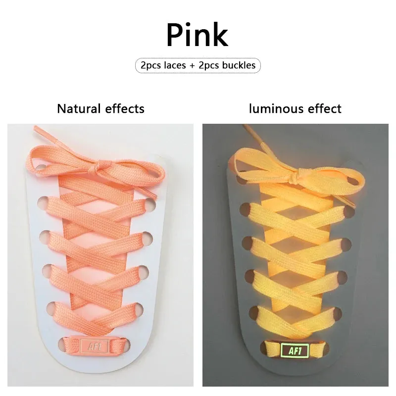 Luminous Glow AF1 Shoelaces - 4Pcs Sneaker Decor
