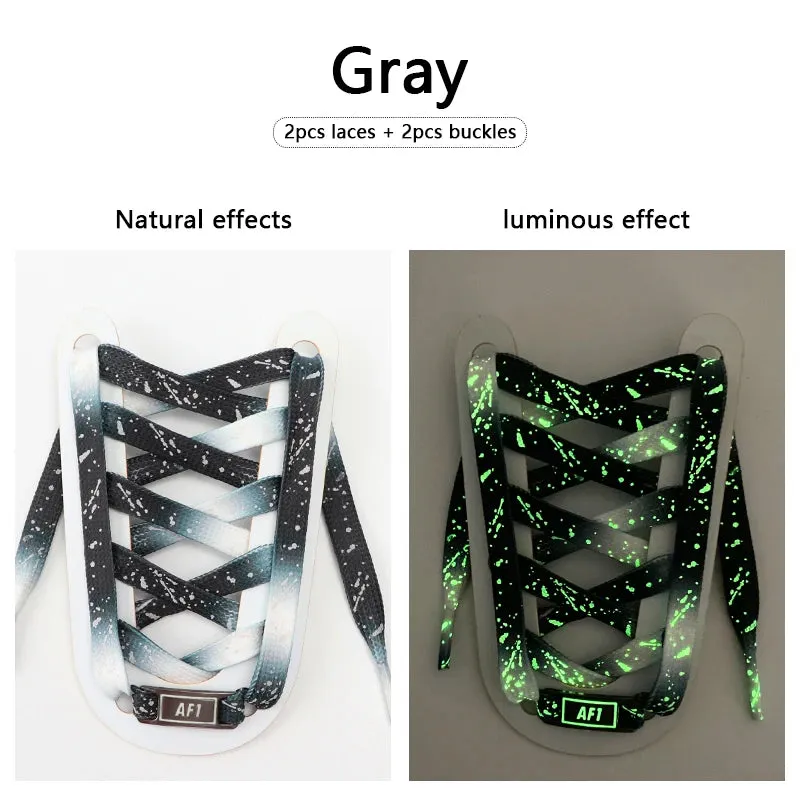 Luminous Glow AF1 Shoelaces - 4Pcs Sneaker Decor