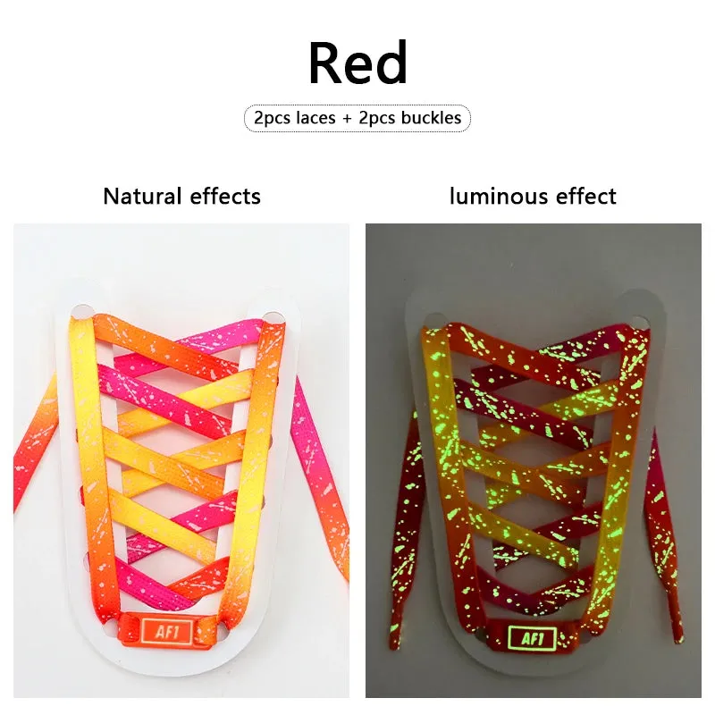 Luminous Glow AF1 Shoelaces - 4Pcs Sneaker Decor