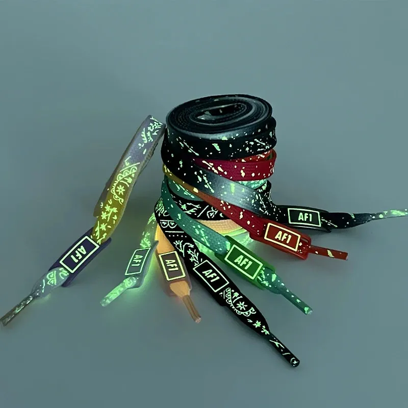 Luminous Glow AF1 Shoelaces - 4Pcs Sneaker Decor
