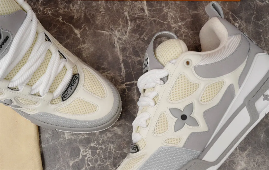 LV GREY Efficient returns Quick turnaround LOUIS SKATE SNEAKER VUITTON